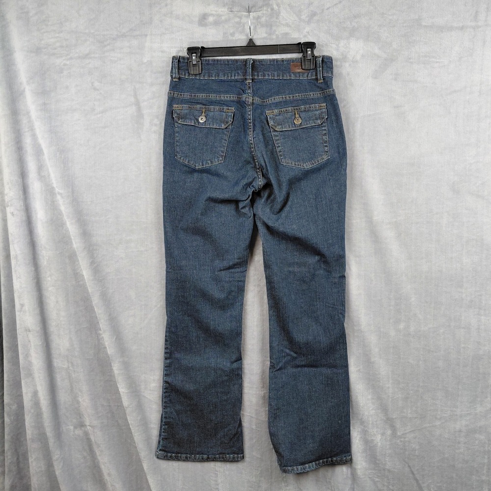 Riders by Lee Women Boot‎ Cut Jeans No Gap Waist Medium Wash Denim Size 10P - Picture 2 of 8